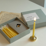 Zen Mindful Candle Set of 12 / Christmas gift / Beeswax / meditation candle / smokeless and dipless